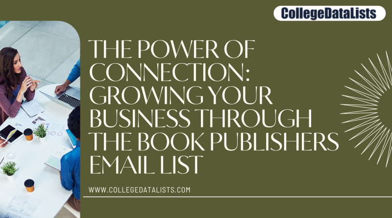 Book Publishers Email Lists