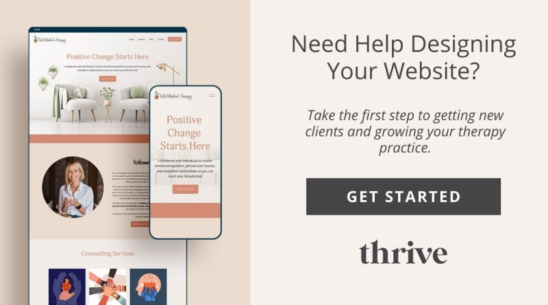 website design for therapists