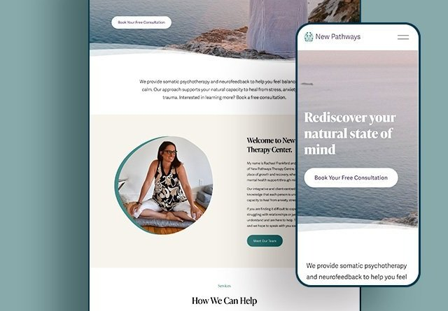 website design for therapists